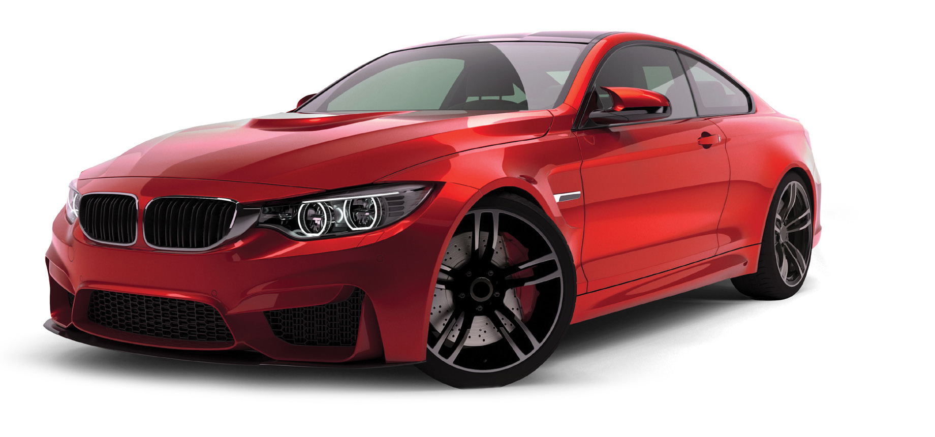 Red BMW M4 tinted with PremiumTech Premium AA Series window film